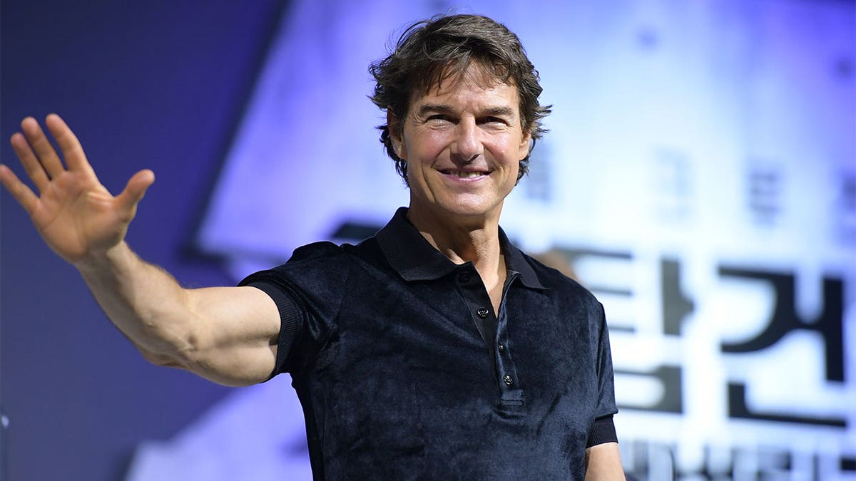 Tom Cruise at press conference for "Top Gun: Maverick."