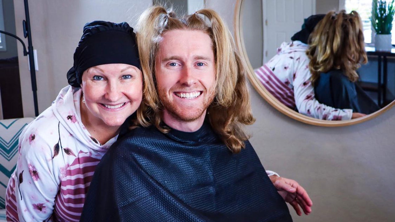 Arizona man grows hair out for 2 years to make wig for mom