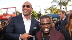Kevin Hart, Dwayne Johnson perform TikTok tortilla challenge in viral video: 'Trying to keep up'