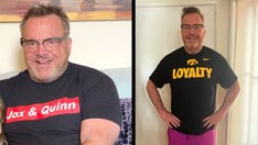 Tom Arnold shares 75-pound weight loss before and after photos as he celebrates 5 years of sobriety