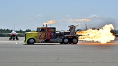 Michigan air show jet truck crash leaves 1 person dead