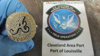 Customs officials seize phony shipments of sports paraphernalia, would have been worth nearly $300K if real
