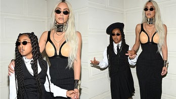 Kim Kardashian and daughter North West, 9, wear matching nose rings at Paris Couture Fashion Week show