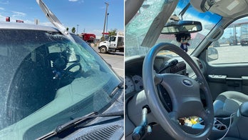 Utah driver avoids serious injury after metal object flies through windshield: ‘Like a giant ninja star’