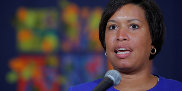 Washington D.C. Mayor Muriel Bowser speaks about the city's preparations for the white nationalist-led rally marking the one year anniversary of 2017 Charlottesville "Unite the Right" protests in Washington D.C., U.S., August 9, 2018.