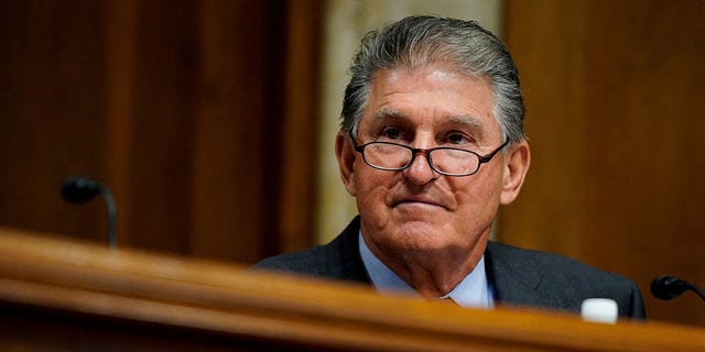 Sen. Joe Manchin chairs an Energy and Natural Resources Committee hearing on Capitol Hill, July 19, 2022.