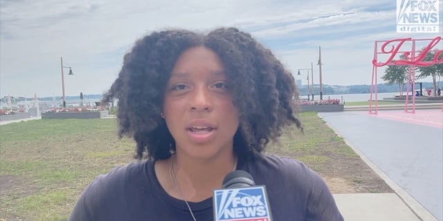 Charity, from Virginia, says there was a lot of fear mongering around COVID-19. (Jon Michael Raasch/Fox News Digital)