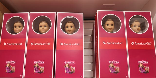 FILE – American Girl dolls, a brand owned by Mattel, are seen at the American Girl Place New York in Manhattan, New York City, U.S., November 24, 2021.