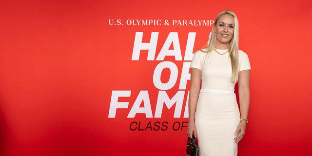 Lindsey Vonn will arrive at the US Olympic and Paralympic Hall of Fame Ceremony on June 24, 2022 in Colorado Springs.