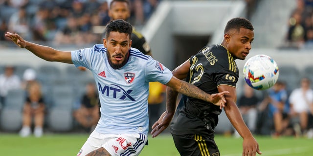 FC Dallas forward Jesus Ferreira, left, and Los Angeles FC defender Diego Palacios, right, will both participate in the MLS All-Star game.