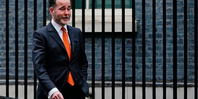 Chris Pincher in Downing Street, London. 