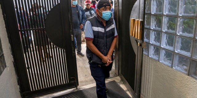 Mynor Cardona, Yenifer Yulisa Cardona Tomás' father, enters the Foreign Ministry for a meeting with authorities to find out about the fate of his daughter, in Guatemala City, Thursday, June 30, 2022.