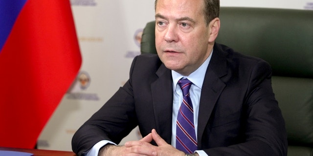 Dmitry Medvedev warned the U.S. Wednesday that it could face the "wrath of God" if it pursues an international trial against Russia.