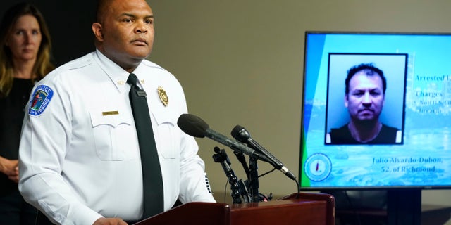 Richmond Police Chief Gerald Smith listens to a question.