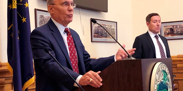 State officials announced Friday that Indiana's surging tax collections over the past year have pushed state government's budget surplus up more than 50% to about $6.1 billion as state legislators are set to soon consider Gov. Eric Holcomb's proposal for distributing $225 payments from that surplus to all taxpayers.