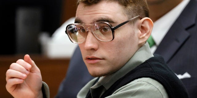 Marjory Stoneman Douglas High School shooter Nikolas Cruz is shown at the defense table during jury selection in the penalty phase of his trial at the Broward County Courthouse in Fort Lauderdale, Fla., on Tuesday, June 28, 2022. 