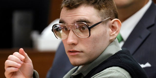 Marjory Stoneman Douglas High School shooter Nikolas Cruz at the defense table during his penalty trial at the Broward County Courthouse in Fort Lauderdale, Florida.