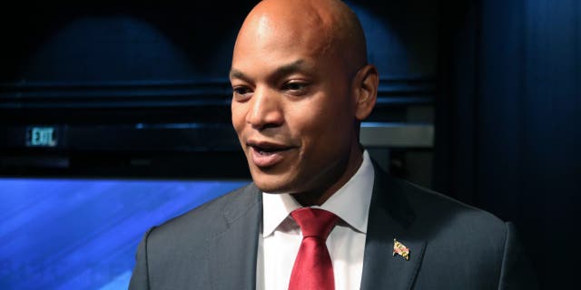 FILE - Maryland Democrat Wes Moore talks to reporters on June 6, 2022 in Owings Mills, Md., after a Democratic primary debate for governor of Maryland.
