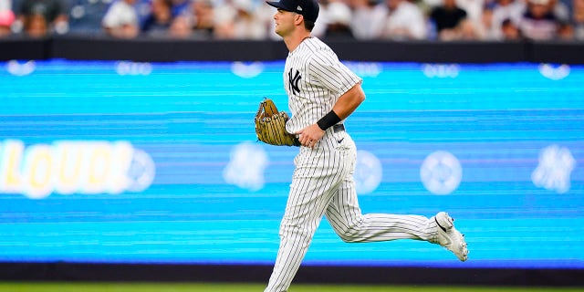 Benintendi takes the field against his former team, the Kansas City Royals, in New York on Thursday, July 28, 2022.