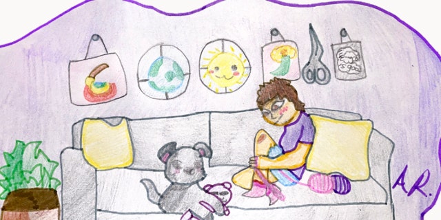 Young Alithia Ramirez's Google contest submission for the company's "Doodle for Google" 2022 contest is shown here.