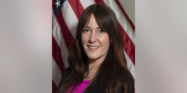 Jersey City Councilwoman At Large Amy DeGise seen in official photo. 