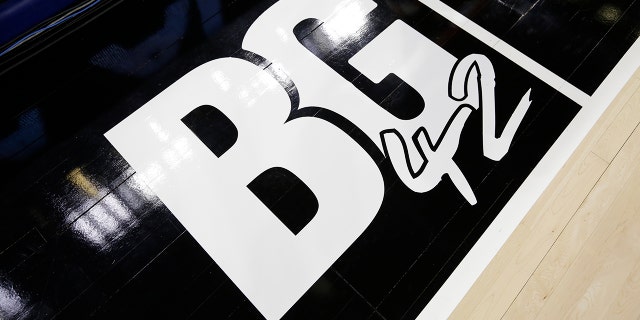 A decal in honor of Brittney Griner, #42 of the Phoenix Mercury, is displayed on the side of the court during the 2022 AT&T WNBA All-Star Game on July 10, 2022 at Wintrust Arena in Chicago, Illinois.