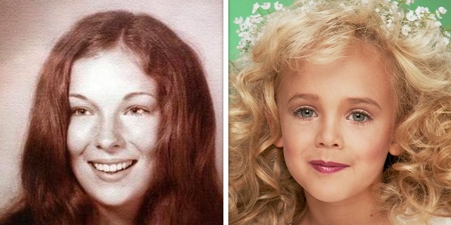 Left: Lindy Sue Beichler was brutally murdered and sexually assaulted in 1975. Police arrested a suspect last week after Parabon NanoLabds helped with a genetic genealogy investigation. Right: JonBenet Ramsey's 1996 slaying remains unsolved.