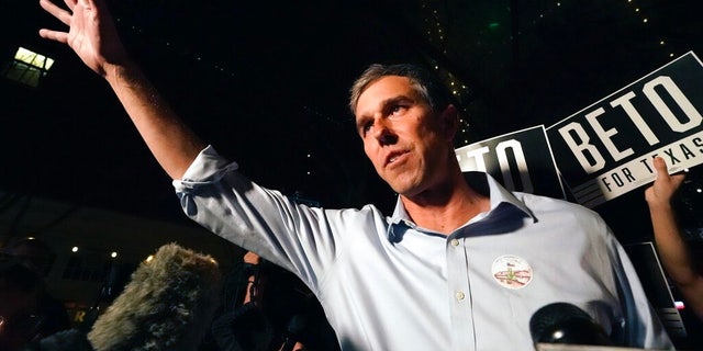 Texas Democratic gubernatorial candidate Beto O'Rourke speaks at a primary election gathering in Fort Worth, Texas, March 1, 2022. 