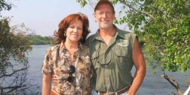 Bianca and Lawrence "Larry" Rudolph are pictured on a trip before her October 2016 murder in Zambia.