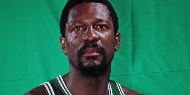 Bill Russell of the Boston Celtics poses for a circa 1962 photo at the Boston Garden in Boston, Massachusetts.