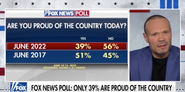 Dan Bongino shows data from a Fox News poll.