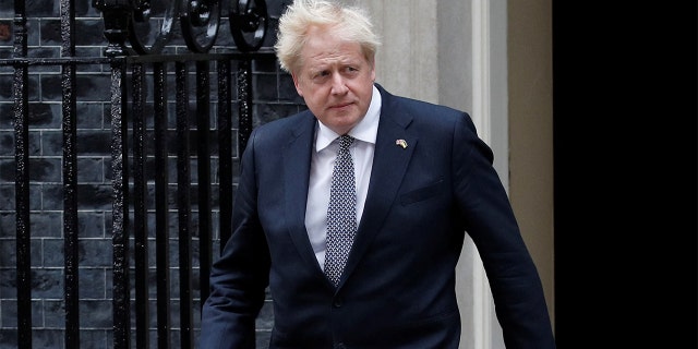 British Prime Minister Boris Johnson on Downing Street in London on Thursday.