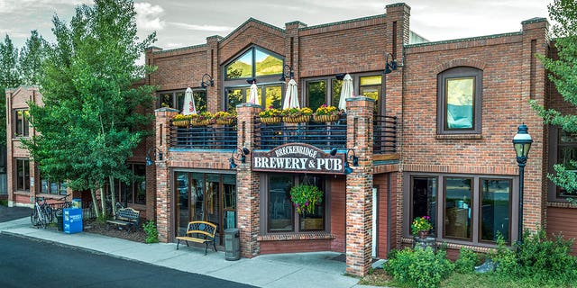The entrance of Breckenridge Brewery in Breckenridge, Colorado.