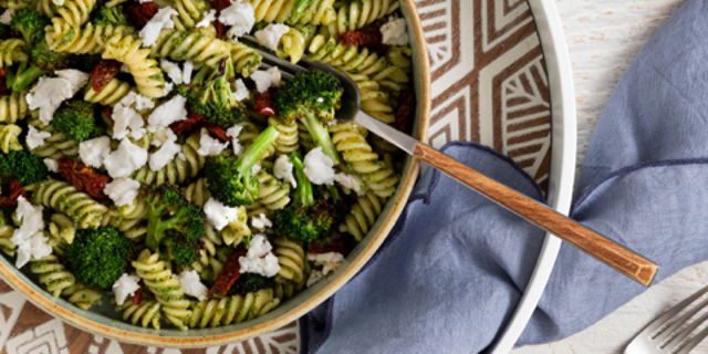 Chef George Duran's Roasted Broccoli Pesto Salad.