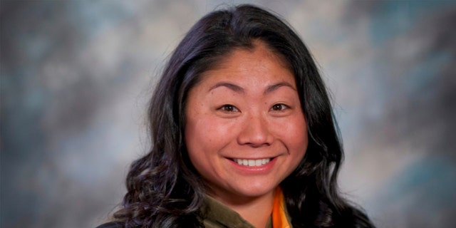 Christe Chen Dawson in a photo shared by the University of Tennessee Health Science Center College of Pharmacy last year when it honored her for excellence in clinical communication.
