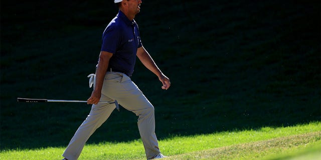 Chesley Bee of the United States will walk the 18th green during the final round of the Barracuda Championship at the Tahoe Mountain Club on July 17, 2022 in Truckee, California. 