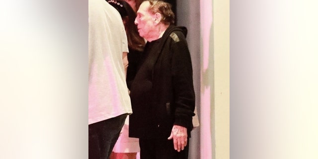 Former LA Clippers owner Donald Sterling makes a rare outing with family and friends for dinner in Malibu.