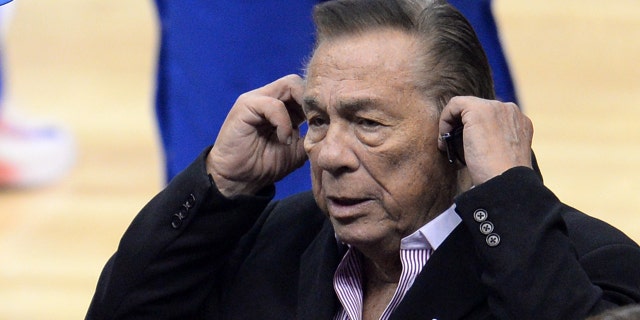Los Angeles Clippers owner Donald Sterling attends the NBA playoff game between the Clippers and the Golden State Warriors, April 21, 2014 at Staples Center in Los Angeles, California.