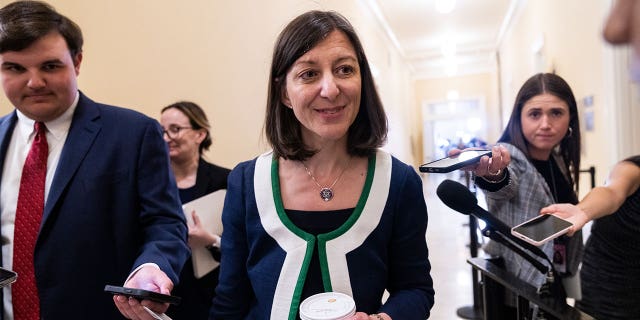 UNITED STATES - JUNE 23: Rep. Elaine Luria, D-Va., arrives for the Select Committee to Investigate the January 6th Attack on the United States Capitol's fifth hearing to present previously unseen material and hear witness testimony in the Cannon House Office Building, on Thursday, June 23, 2022. (Tom Williams/CQ-Roll Call, Inc via Getty Images)