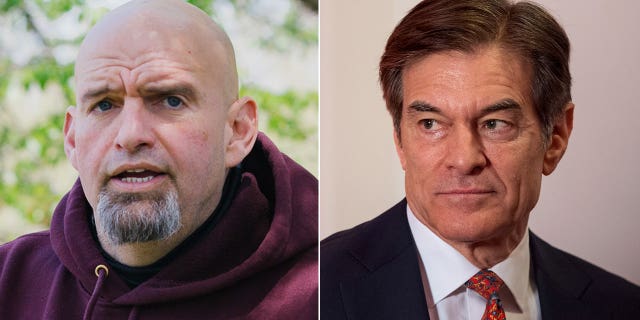 Lt.  gov.  John Fetterman and Dr.  Mehmed Oz