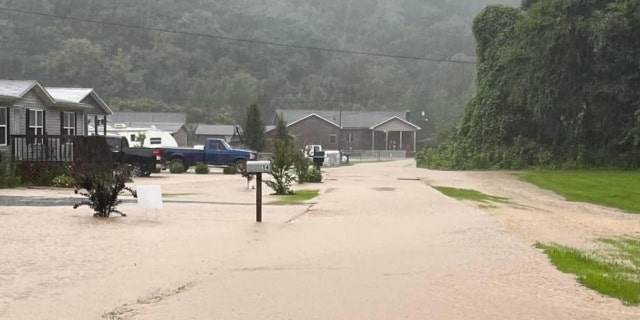 Flooding in Floyd County, Kentucky on Wednesday