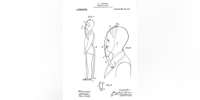 Garrett Morgan filed a patent application for a new breathing device in 1912, which was approved in 1914. His system proved its worth as a gas mask in a 1916 Lake Erie tunnel fire and on the battlefield in World War I. 