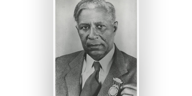 Garrett A. Morgan was of White, Black and Native American descent. His grandfather was Civil War Confederate Gen. John Hunt Morgan, while his parents were both former slaves. The medal on his lapel is unidentified, but he was active and/or founded many civic organizations during his life. 