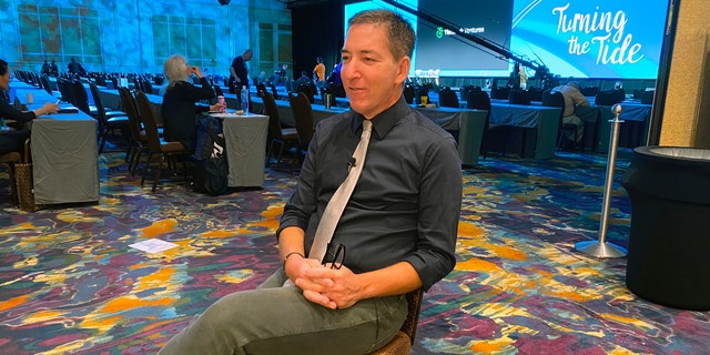 Glenn Greenwald sits down with Fox News Digital at the FreedomFest conference in Las Vegas on July 14, 2022. 