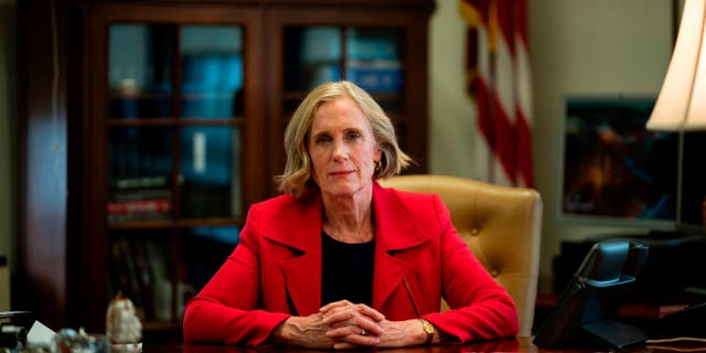 Special Narcotics Prosecutor for the City of New York, Bridget G. Brennan, poses for a photo during an interview in her office about Fentanyl, in New York on May 28, 2019. (Photo by Johannes EISELE / AFP) (Photo credit should read JOHANNES EISELE/AFP via Getty Images)