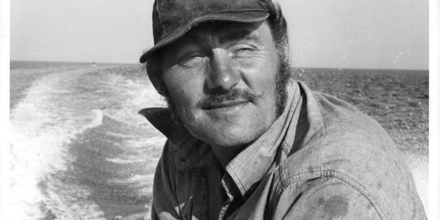 Robert Shaw in a scene from the film "Jaws."