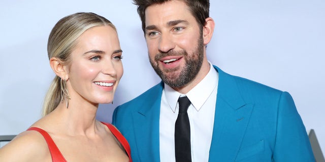 John Krasinski and Emily Blunt went scuba diving on their honeymoon and a shark swam right past them.