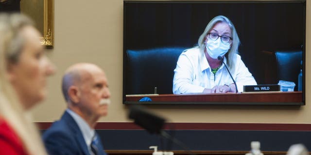 Representative Susan Wild, a Democrat from Pennsylvania, speaks via teleconference during a House Committee on Education and Labor Subcommittee on Workforce Protections Hearing in the Rayburn House Office Building in Washington, D.C., on Thursday, May 28, 2020.