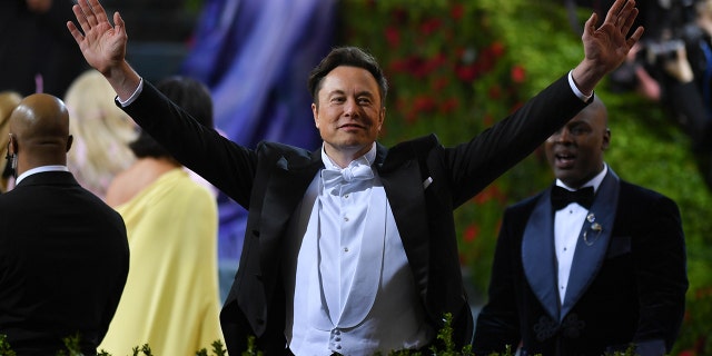 Elon Musk is seen at the 2022 Met Gala Celebrating "In America: An Anthology of Fashion" at The Metropolitan Museum of Art on May 2, 2022 in New York City.