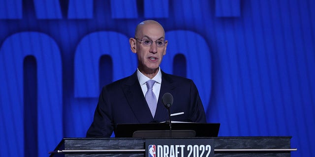 NBA Commissioner, Adam Silver speaks during the 2022 NBA Draft on June 23, 2022 at Barclays Center in Brooklyn, New York, United States. 